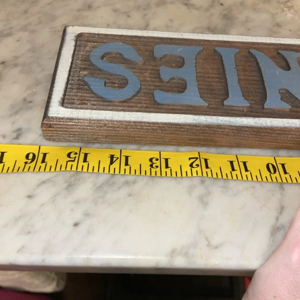 Handmade Wooden Painted Rustic Farmhouse Pet Plaque Sign I Heart Love Bunnies‎